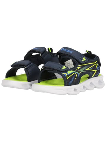 Zigzag Sandalen "Satyrus" in Dunkelblau/ Grün