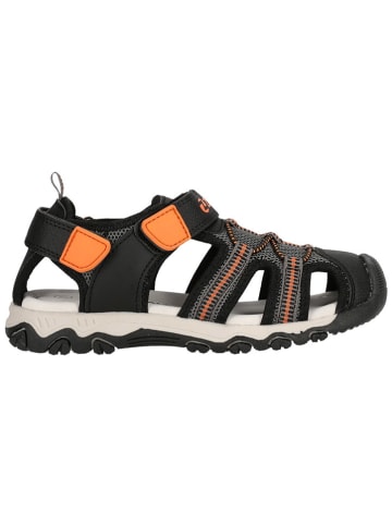 Zigzag Halbsandalen "Krila" in Schwarz/ Orange