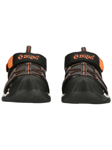 Zigzag Halbsandalen "Krila" in Schwarz/ Orange