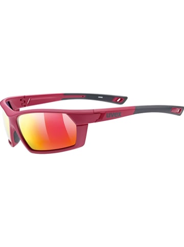 Uvex Okulary przeciwsłoneczne "Sportstyle 225" w kolorze czerwonym