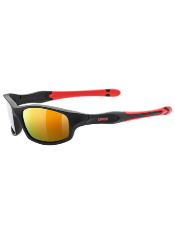 Uvex Sonnenbrille "Sportstyle 507" in Schwarz/ Rot