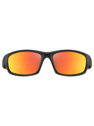 Uvex Sonnenbrille "Sportstyle 507" in Schwarz/ Rot