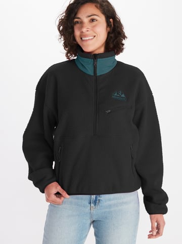 Marmot Bluza polarowa "94 E.C.O." w kolorze czarno-zielonym