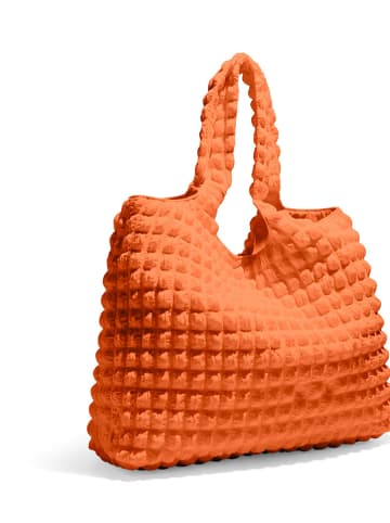 Pieces Shopper bag "Kinna" w kolorze pomarańczowym