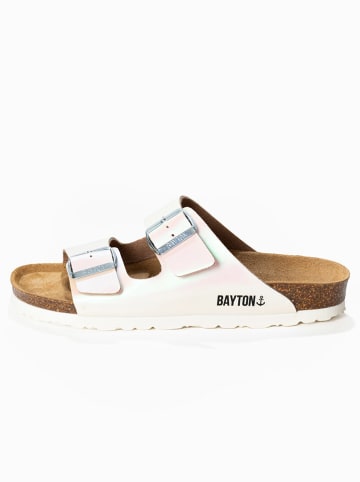 BAYTON Slippers "Atlas" zilverkleurig/lichtroze