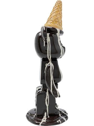 Kare Figurka dekoracyjna "Gelato Bear" w kolorze czarnym - 16 x 39,5 x 14,5 cm