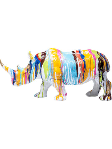 Kare Dekofigur "Rhino" in Bunt - (B)55 x (H)26 x (T)17 cm