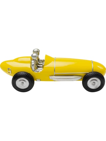 Kare Figurka dekoracyjna "Racing Car" w kolorze żółtym - 25,8 x 9,4 x 9 cm