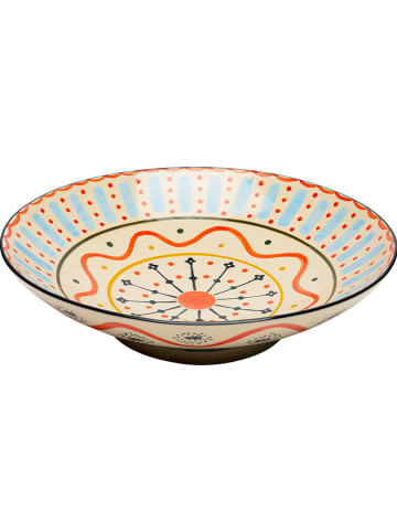 Kare Decoratieve schaal "Los Cabos" meerkleurig - (H)8 x Ø 33 cm