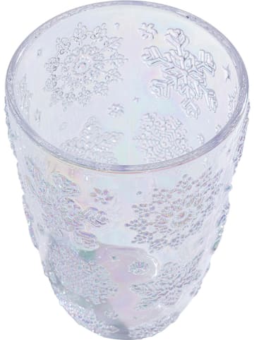 Kare 6-delige set: waterglazen "Ice Flowers" meerkleurig - (H)14 x Ø 8 cm