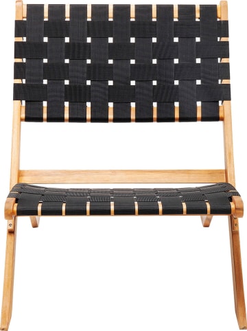 Kare Fotel składany "Ipanema" w kolorze czarno-jasnobrązowym - 60 x 79 x 72,5 cm