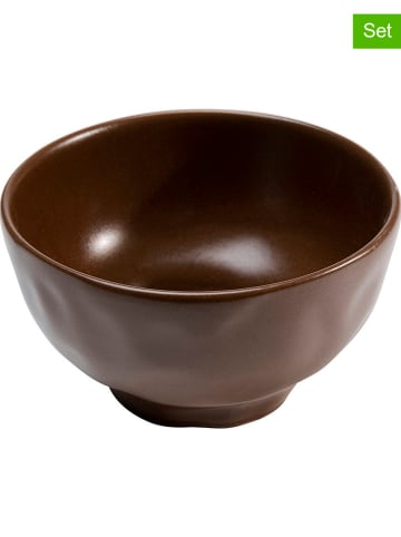 Kare Miski (4 szt.) "Savannah" w kolorze brązowym - Ø 15 cm