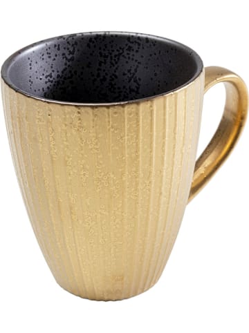 Kare Kubki "Diva" w kolorze złotym do kawy - wys. 10,5 x Ø 9,5 cm