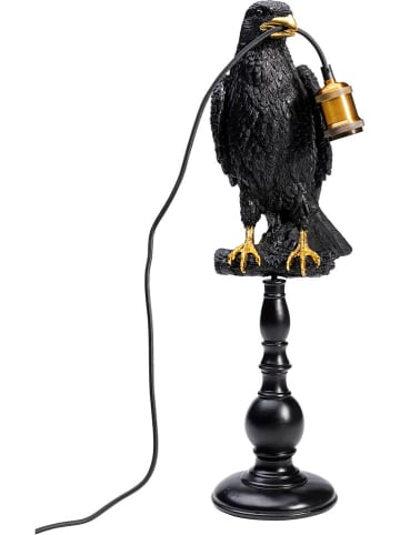 Kare Tischleuchte "Crow" in Schwarz - (H)61 cm