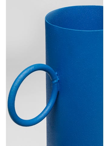 Kare Vase "Curly" in Blau - (H)51 x Ø 21 cm