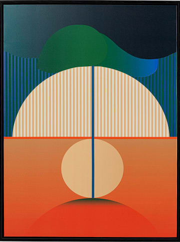 Kare Gerahmtes Bild "Sunrise" in Bunt - (B)75 x (H)100 cm