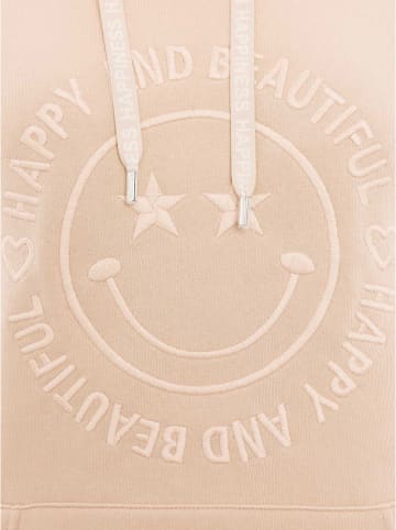 Zwillingsherz Bluza "Happy and Beautiful" w kolorze beżowym
