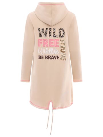Zwillingsherz Bluza "Be Brave Everyday" w kolorze beżowym