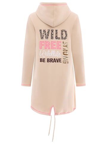 Zwillingsherz Sweatvest "Be Brave Everyday" beige