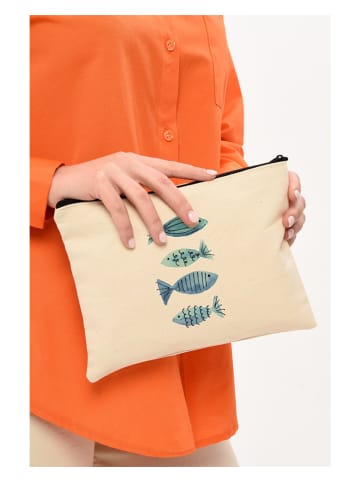 MORI Kosmetiktasche in Beige - (B)25 x (H)18 cm