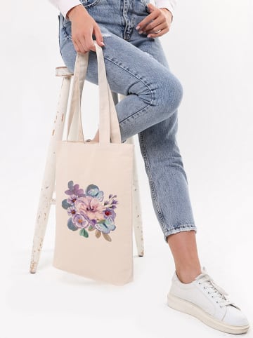 BAGmori Schultertasche in Creme - (B)35 x (H)40 x (T)8 cm