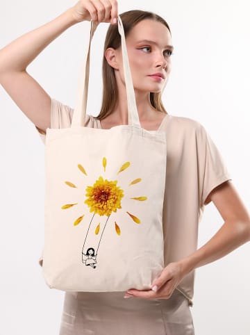MORI Schultertasche in Creme - (B)35 x (H)40 x (T)8 cm