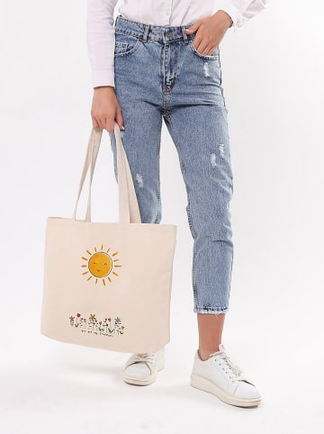 MORI Shopper in Creme - (B)47 x (H)36 x (T)8 cm