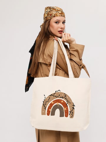 Lucky Bees Shopper bag w kolorze kremowym - 47 x 36 x 8 cm