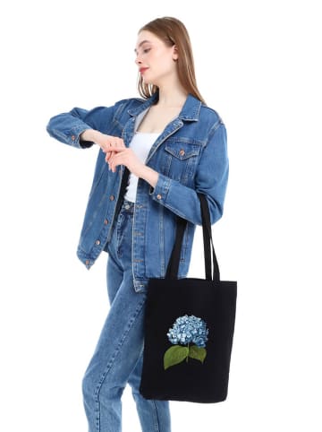 BAGmori Schultertasche in Schwarz - (B)35 x (H)40 x (T)8 cm