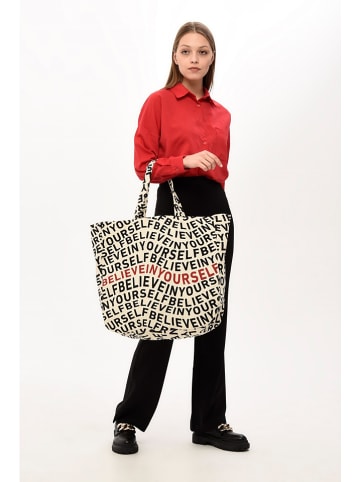 MORI Shopper bag w kolorze beżowym - 46 x 48 x 15 cm