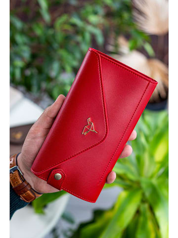 MORI Portemonnee rood - (B)20 x (H)10 x (D)3 cm