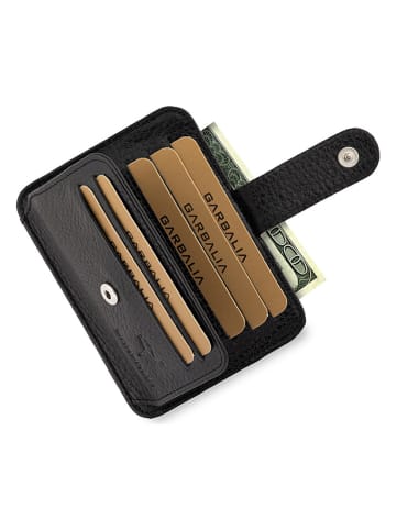 BAGmori Leder-Kartenetui in Schwarz - (B)11 x (H)8 x (T)2 cm