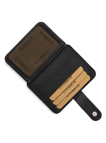 BAGmori Leder-Kartenetui in Schwarz - (B)11 x (H)8 x (T)2 cm