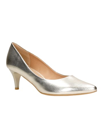 Wojas Leder-Pumps in Gold