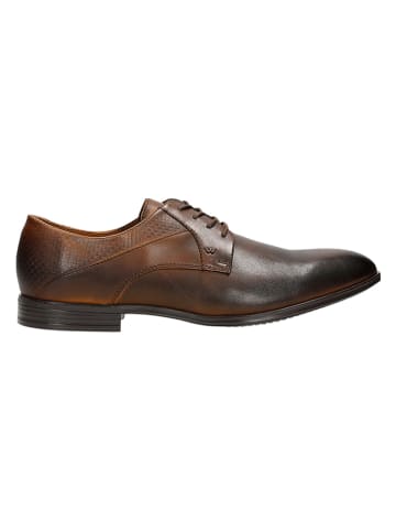 Wojas Leren veterschoenen lichtbruin/bruin
