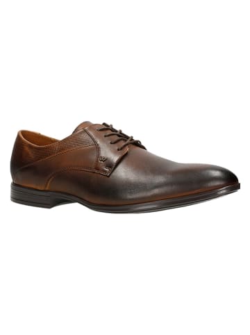 Wojas Leren veterschoenen lichtbruin/bruin