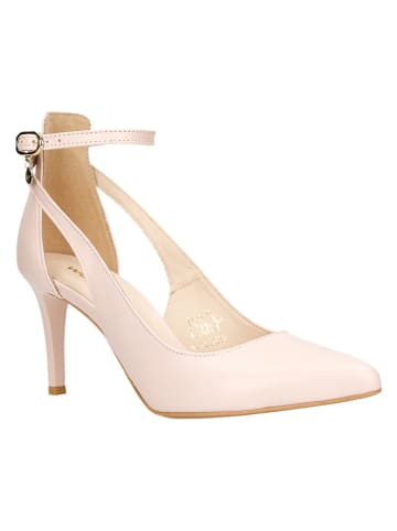 Wojas Leder-Pumps in Beige