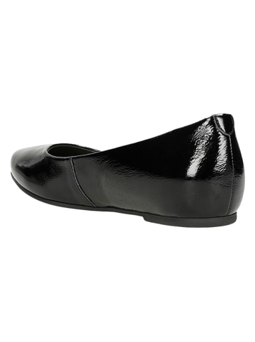 Wojas Leder-Ballerinas in Schwarz