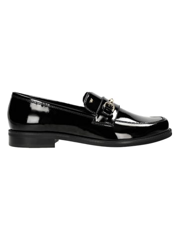 Wojas Leren mocassins zwart