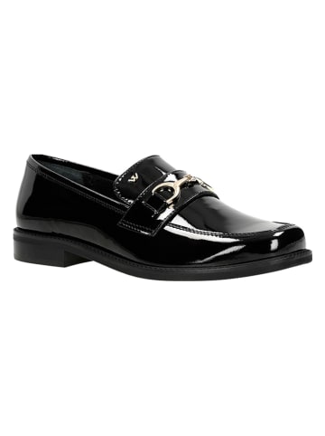 Wojas Leren mocassins zwart