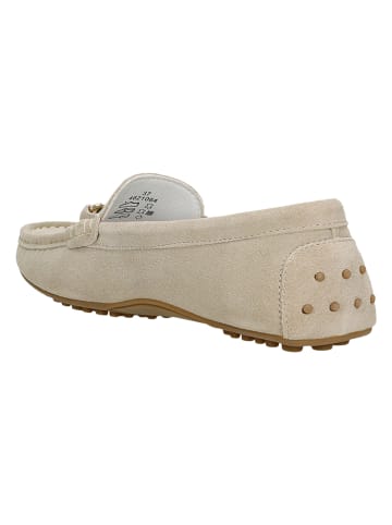 Wojas Leren mocassins beige