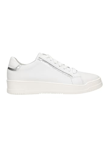 Wojas Leren sneakers wit/zilverkleurig