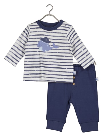 Blue Seven 2-delige outfit donkerblauw/wit