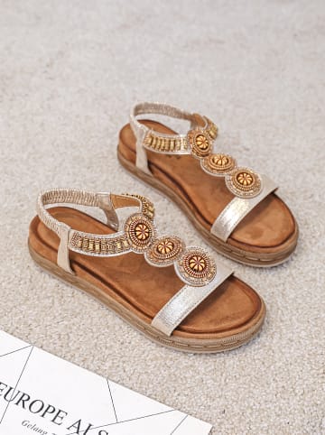 Sixth Sens Sandalen roségoudkleurig
