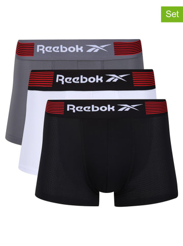 Reebok 3-delige set: boxershorts "Harnan" grijs/zwart/wit