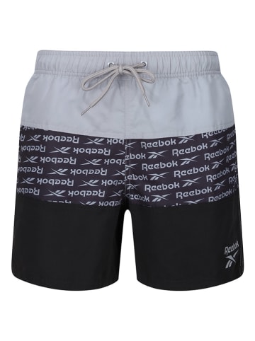 Reebok Badeshorts "Albie" in Grau/ Schwarz