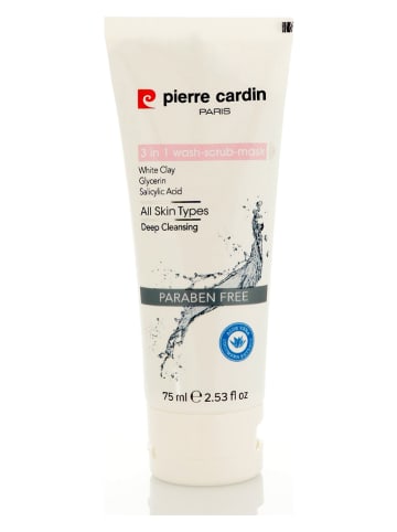 Pierre Cardin Gezichtsmasker "3-in-1 Wash-Scrub-Mask", 75 ml