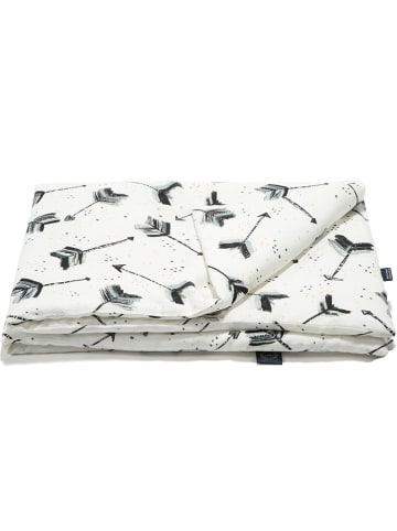 La Millou Bettdecke "Boho Royal" in Grau/ Weiß