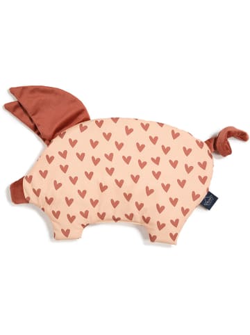 La Millou Poduszka "Sleepy Pig" w kolorze jasnobrązowo-beżowym - 60 x 40 cm