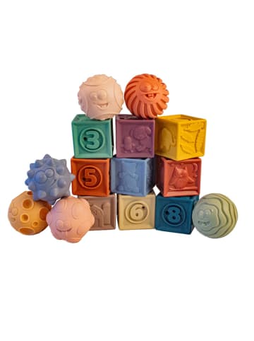 Magni 15-delige babymassageset met stapelblokken - vanaf 6 maanden